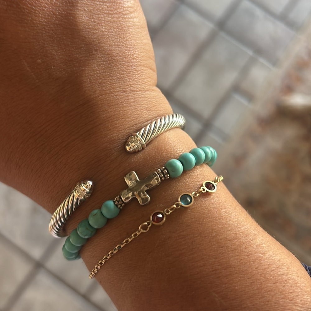 David Yurman Cuff Bracelet with Diamonds